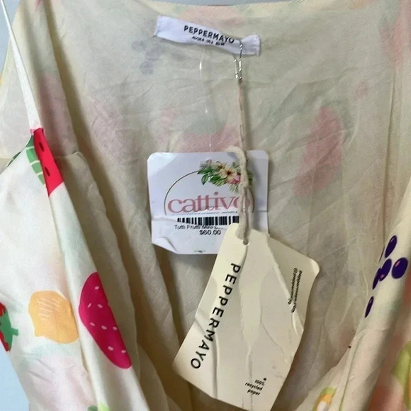 NWT Peppermayo tutti frutti slip dress with  lining - Picture 7 of 10